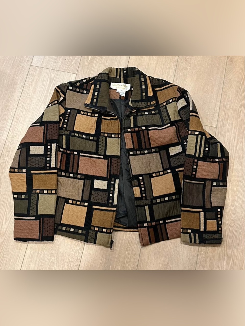 Women’s colourblock cropped jacket